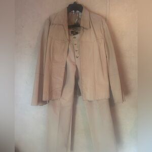 Route 66 Women's Tan Blazer and Pants Set